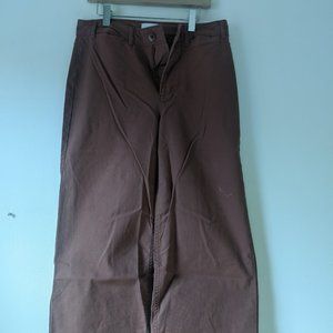 Old Navy Women’s Extra High Rise Wide Leg Chino’s in Mauve